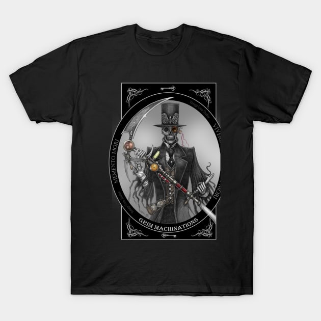 Grim Machinations T-Shirt by Vintage Crow Studios